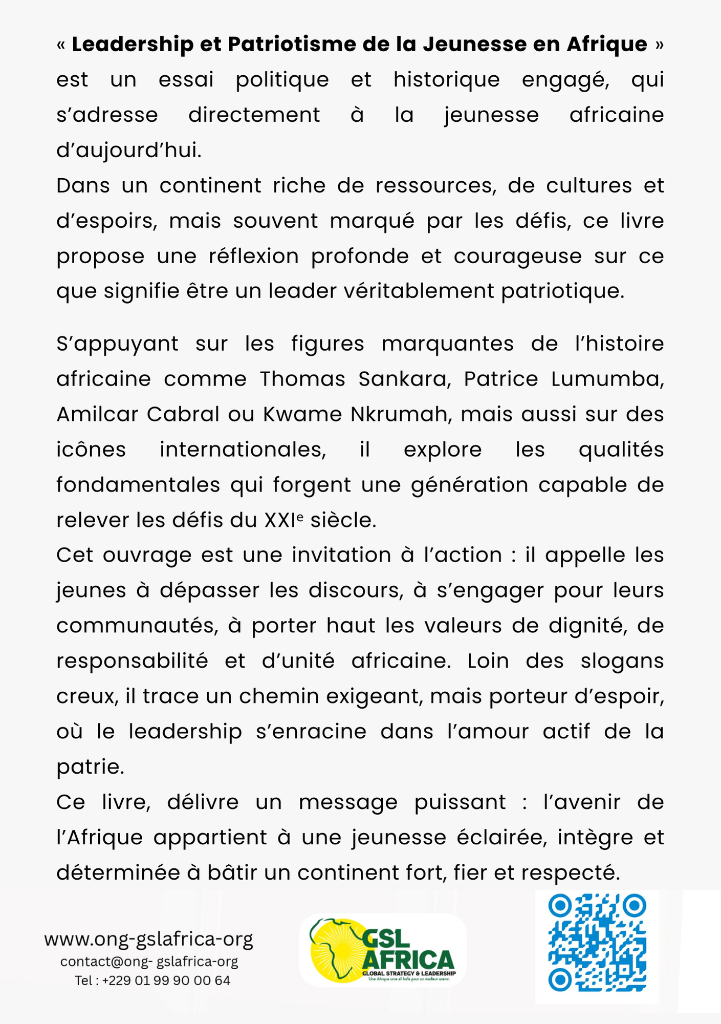 leadership et patriotisme de la jeunesse en afrique leadership et patriotisme de la jeunesse en afrique